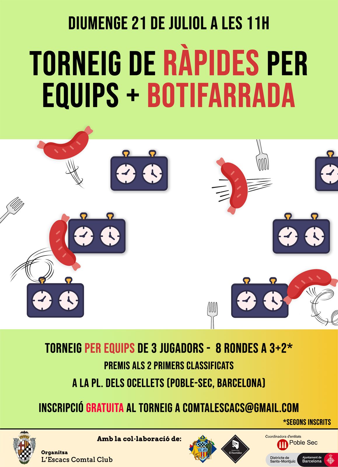 Torneig de Ràpides per equips + botifarrada