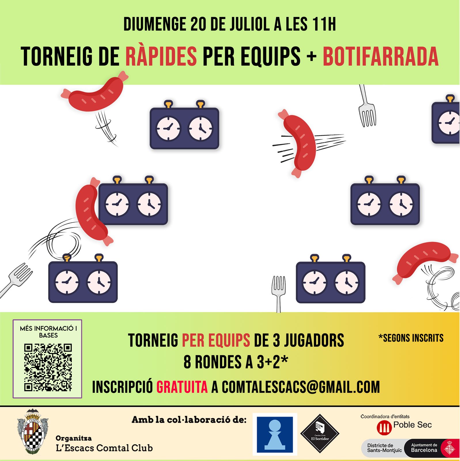 Torneig de Ràpides per equips + botifarrada